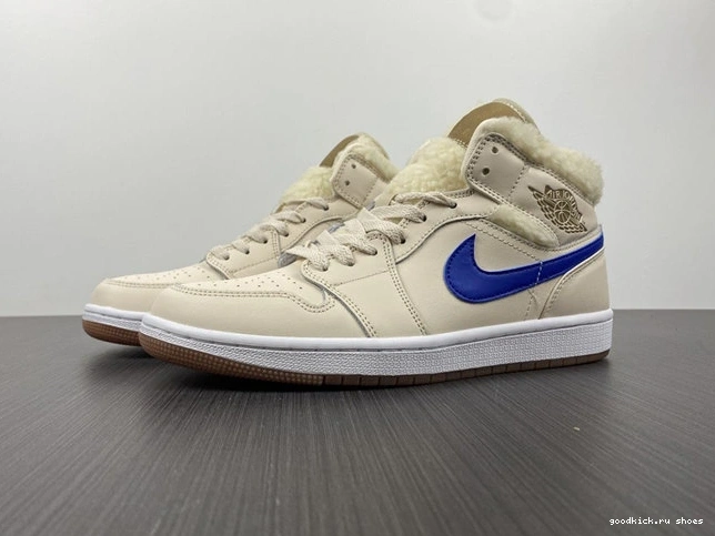 Cheap Pearl Jordan1 Mid Fleece 3701 SunProtective White DO2207- 1027